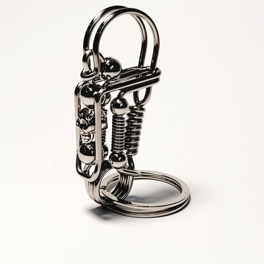 Creative Skull Punk Style Wire Keychain