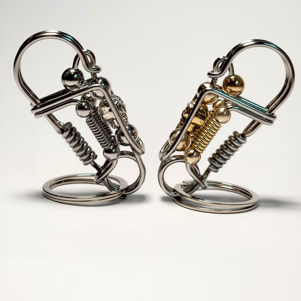 Creative Skull Punk Style Wire Keychain