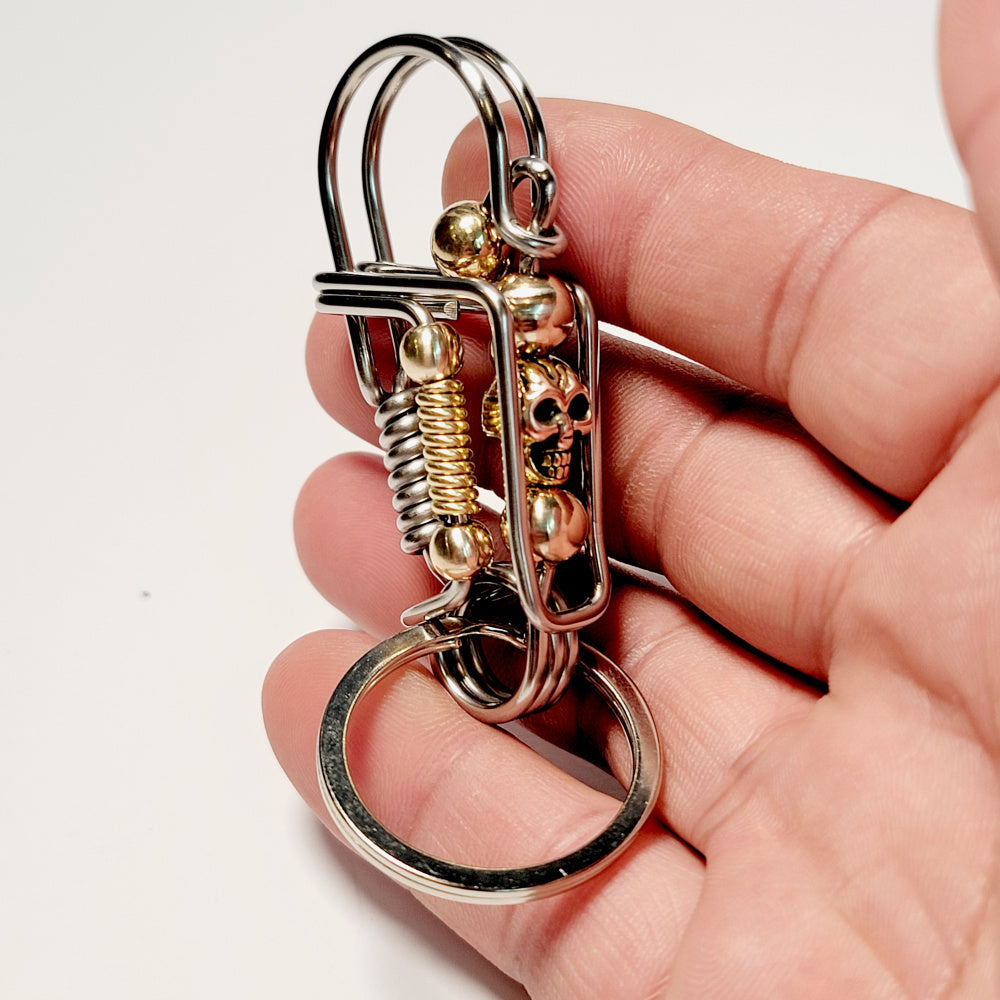 Creative Skull Punk Style Wire Keychain