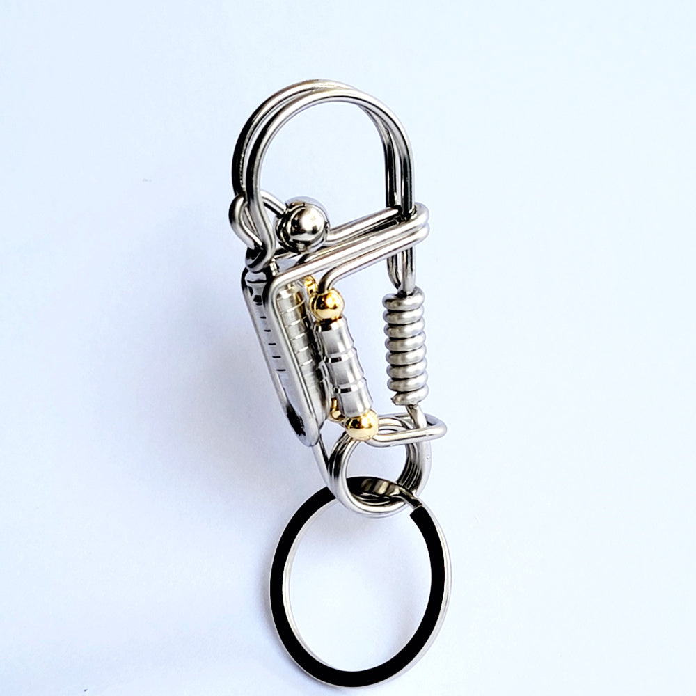 Bullet Keychain Key Ring - Handmade DIY Key Chain Clasps - Made from wire