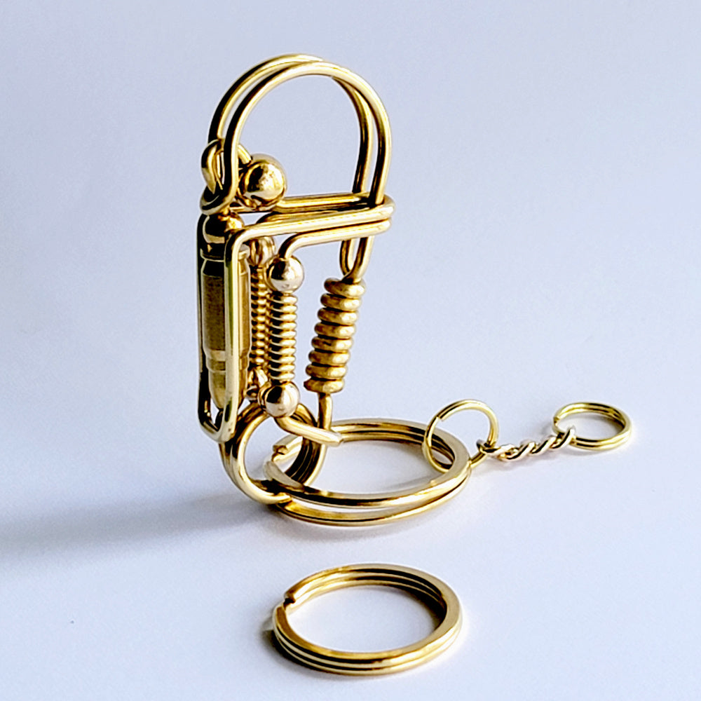 Brass Bullets Wire Keychain Carrying Hooks  For Men