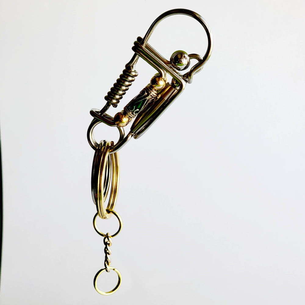 Bullet Stainless Steel Welding Wire Handmade Keychain For Men