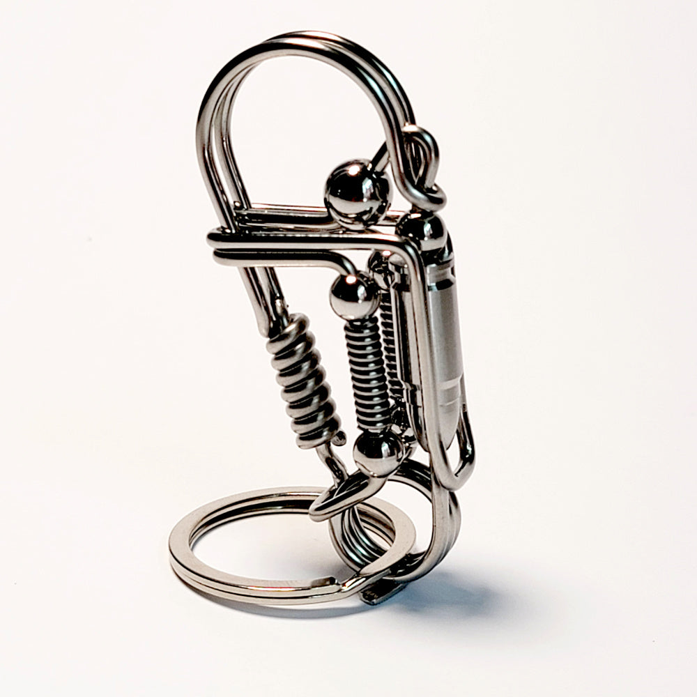 Cute Bullet Style Wire-wrapped Keychain