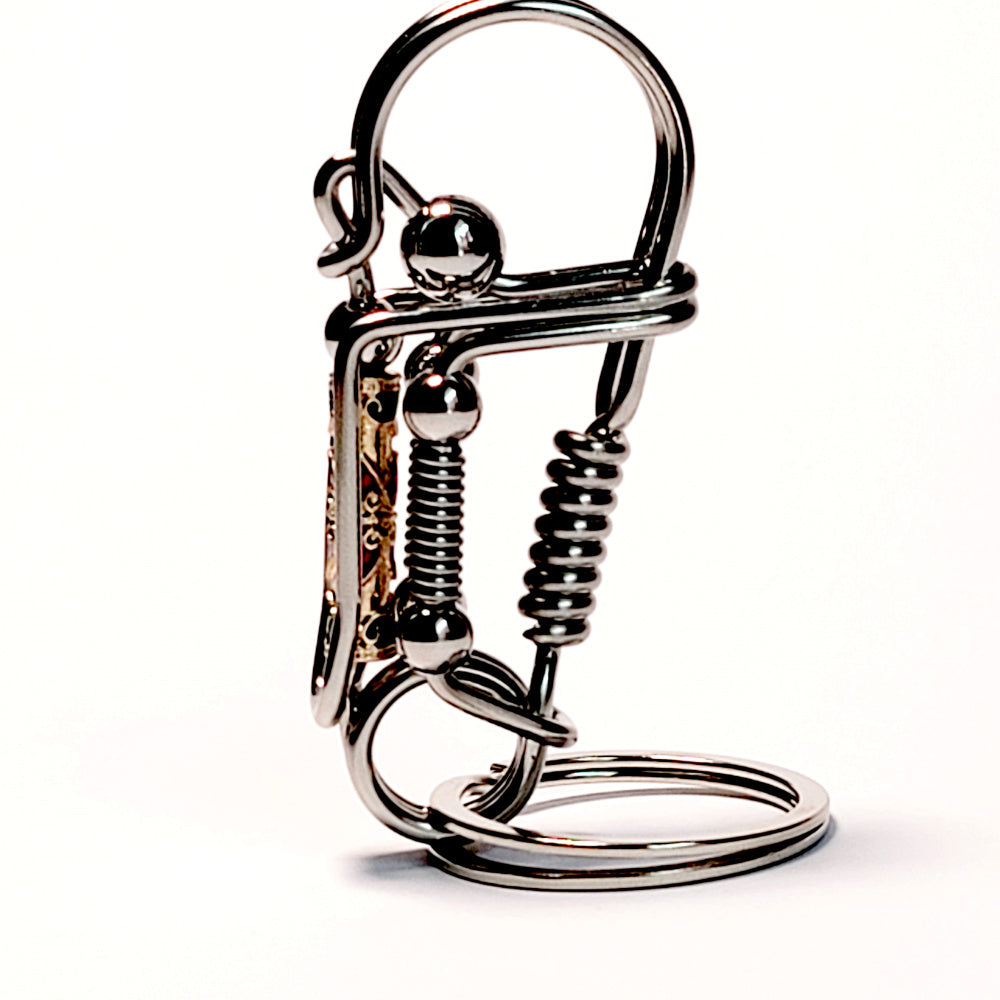 Beads wire key chain