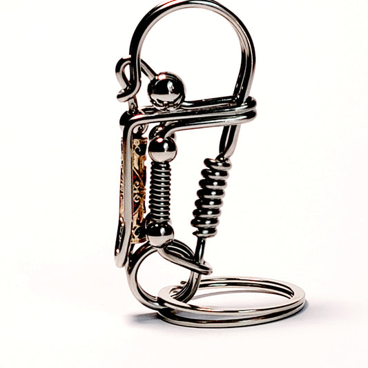 Beads wire key chain