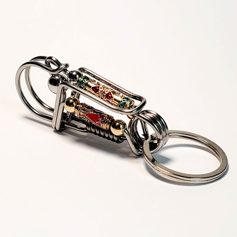 Creative Gifts-Wire Colorful Pillar Keychain Hooks