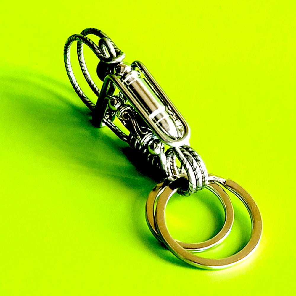 Exquisite Creative Wire Wrap Motorcycle Key Hook Bullet Style