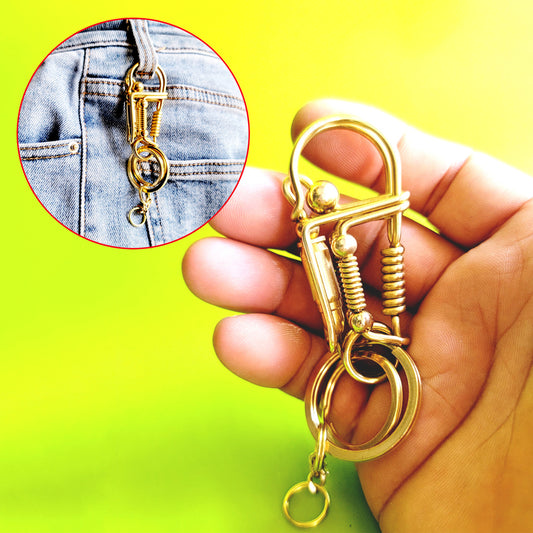 Handmade Brass Bullets Wire Keychain