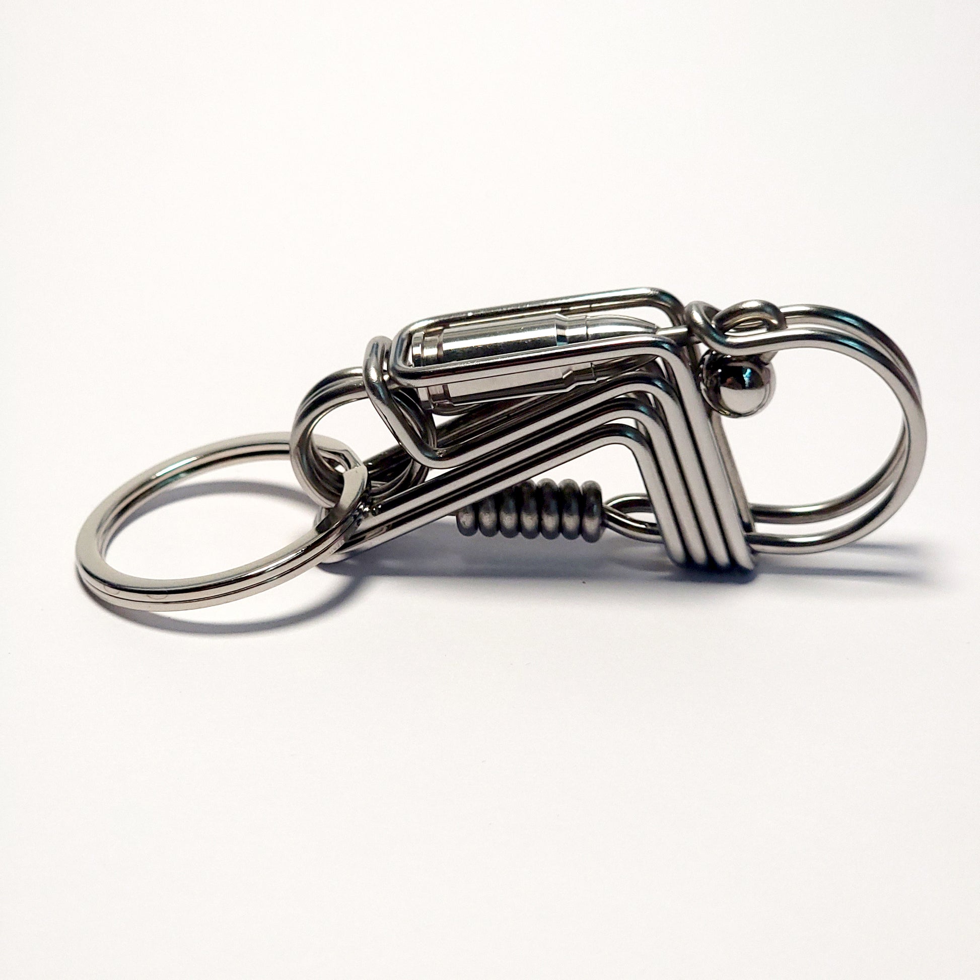 Creative bullet style wire keychain