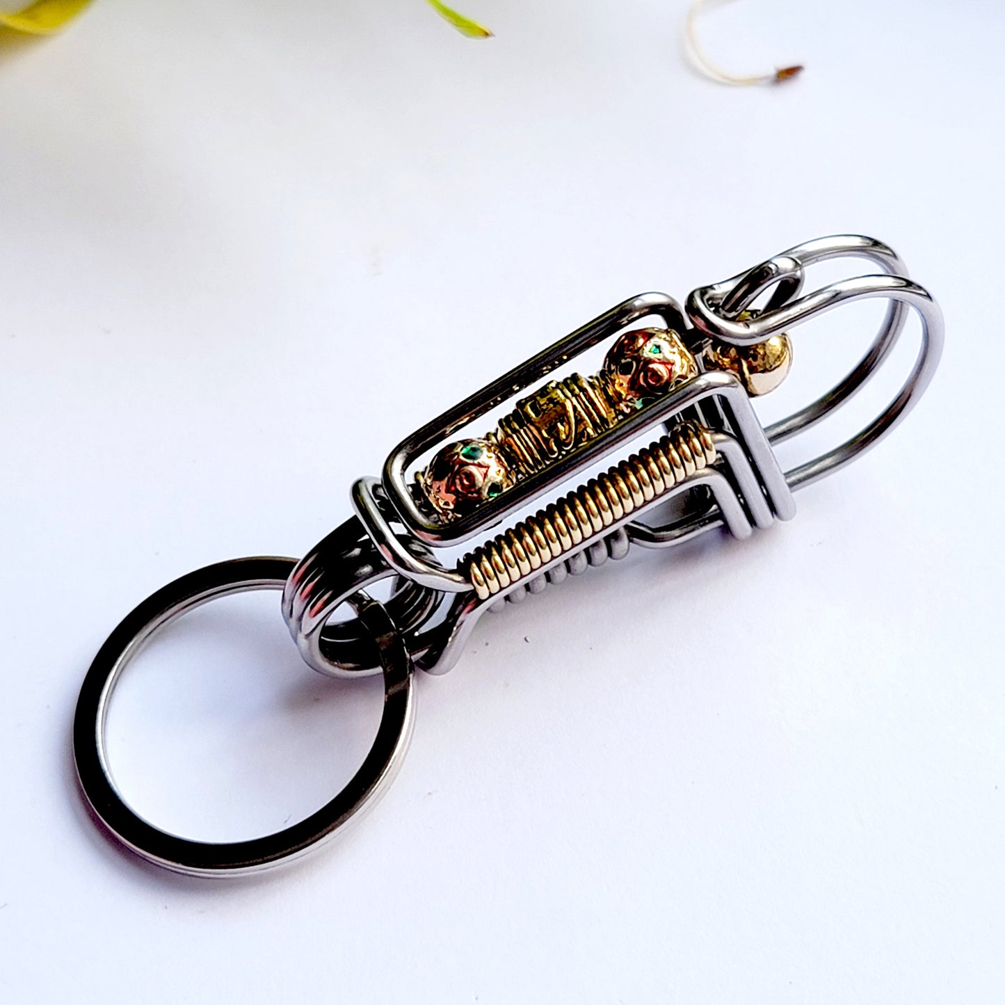 Cute Lucky Bird Wire Wrapped KeyChain Hook